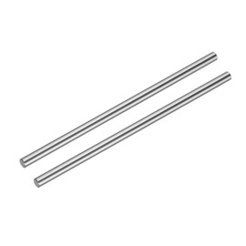 uxcell 2 Pcs Linear Motion Rod Shaft Guide 8mm x 200mm (0.315" x 7.87") Hardened Chrome Plated Steel Linear Rail Rod for 3D Printer, CNC Machine