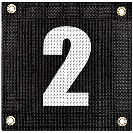Tourna Court Numbers for Tennis or Pickleball, Numbers 1-24, Hang on Fence or Net