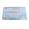 129 Keys Keycaps for XDA Height Accurate Keystrokes Blue White