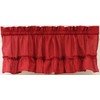 The_Curtain_Shop Stacey Solid Insert Valance 54Wx13L Red