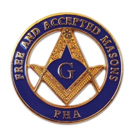 Prince Hall Free & Accepted Masons Round Masonic Lapel Pin