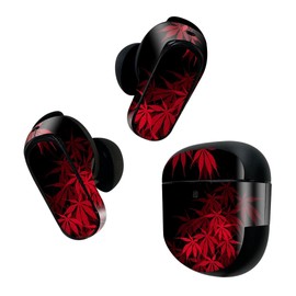 Bose QuietComfort Earbuds II Skin Stickers for Bose Earbud 2 3 Body 1 Set Protective Film Decor Maple Red 000446