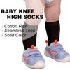 EPEIUS Baby Knee High Socks - Seamless Cotton Stockings for