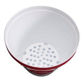 Hutzler Popcorn Bucket, Plastic Bowl, Red Large