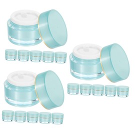 FOMIYES 18pcs Cream Storage Jars Travel Containers with Leakproof Lid for Eye Cream and Cosmetics Portable Jars for Business Trip Camping and Travel