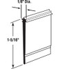 Slide-Co 19859 Shower Door Bottom Sweep, Star Insert shape, 1-5/16