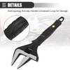 Motoforti Universal Adjustable Spanner Wide Jaw Opening Wrench Automotive Tool,