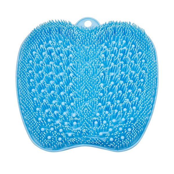 BESKAR Larger Shower Foot Scrubber Mat with Non-Slip Suction Cups- Cleans, Smooths, Exfoliates & Massages Your Feet Without Bending, Foot Circulation & Soothes Tired Feet, Great for Shower or Bathtub