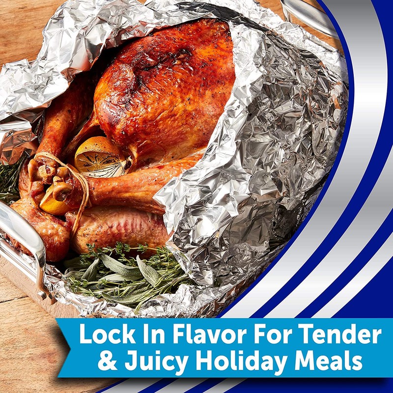 Reynolds Wrap Non-Stick Aluminum Foil Easy Prep, Cook & Clean