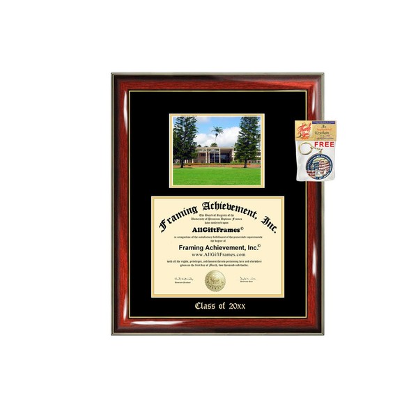 Diploma Frame Big University of Hawaii Graduation Gift Case Embossed