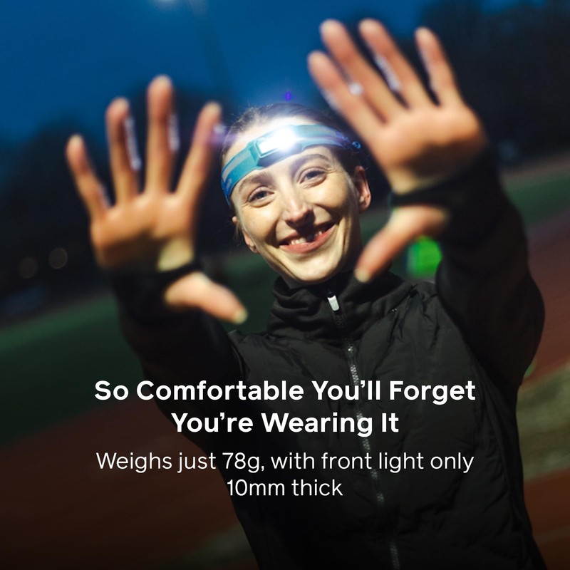 BioLite Dash 450 Rechargeable 450-Lumen HeadLamp, Midnight Grey