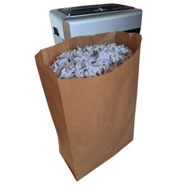 25L SHREDDING and PAPER WASTE SACK x 24 - COLLECT and RECYCLE PAPER WASTE and SHREDDED PAPER - RECYCLABLE - STRONG - WATER RESISTANT - SACK KRAFT PAPER use in Local Authority Recycling Schemes