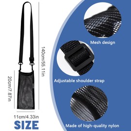 LAJUP 1 Item Mesh Water Bottle Cover Water Bottle Bag Kettle Water Bottle Holder Durable Bottle Holder Bottle Carrier for Camping Hiking Cycling