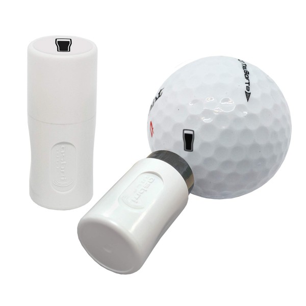 Asbri Golf Golf Pint Glass Golf Ball Stamper, Black, Pint Glass UK