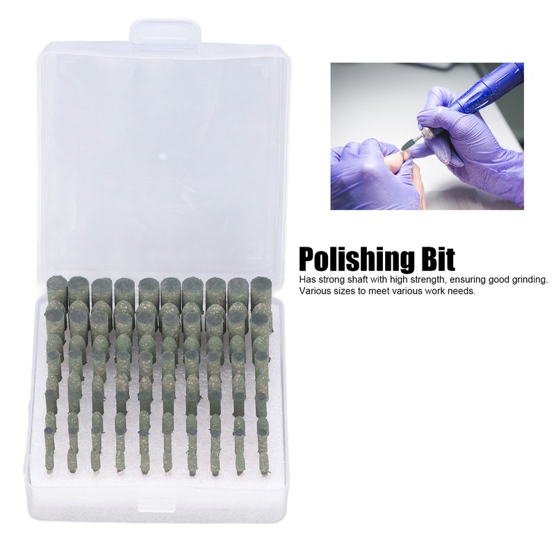 100Pcs Rubber Grinding Head Polishing Bit Various Sizes Accessory Set