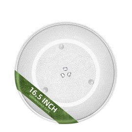 Gemroom 16.5" Microwave Turntable Plate Compatible with Panasonic A06014M00AP F06014M00AP, 16 1/2 inch Microwave Glass Plate Replacement for GE WB48X29704 Frigidaire 5304519348 Whirlpool WPW10510836