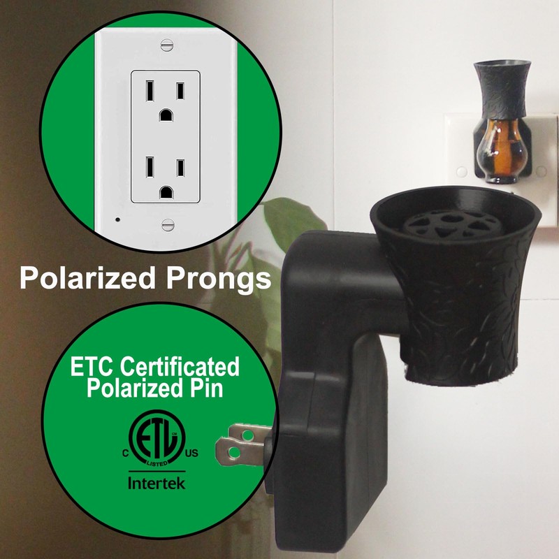 Earffloz 4 Sets Blank Plug-in Air Freshener Polarized Wall Plug