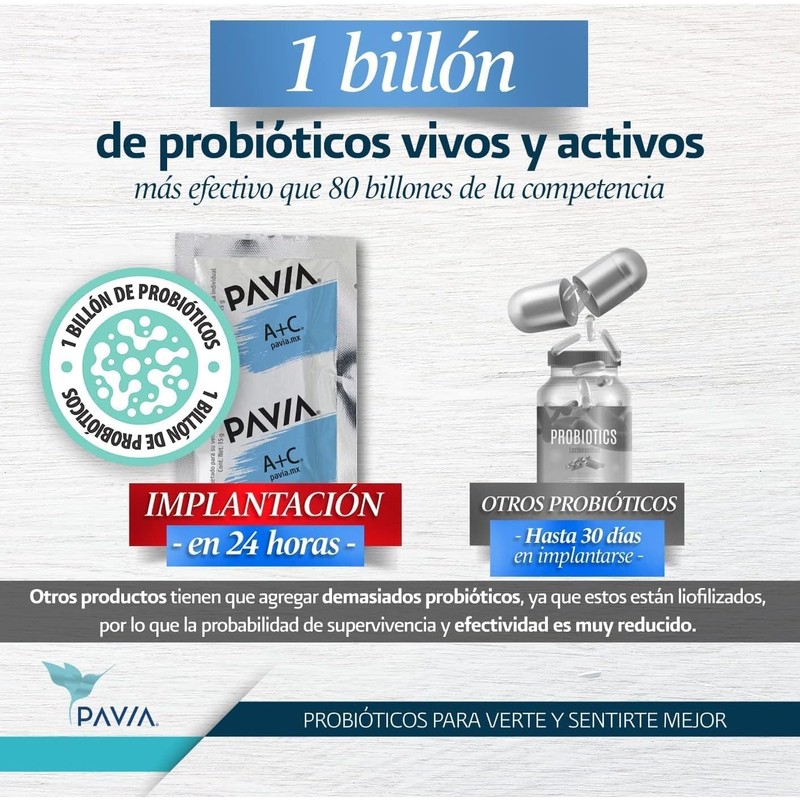 Pavia Probi?ticos Vivos en Biogel con Col?geno