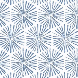 Guvana 17.3''×118'' Peel and Stick Wallpaper Blue and White Wallpaper Modern Geometric Contact Paper for Bathroom Bedroom Striped Self-Adhesive Wall Paper for Cabinets Drawer