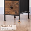 LOAKEKEL Narrow End Table Living Room with Charging Station, Skinny
