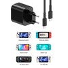 PD 60W Netzteil für NS/NS2 mit 1,5m USB-C Ladekabel, Elegamefy