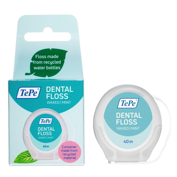 TePe Dental Floss, pfas Free Floss, Multiple Threads and Increase Surface for a Gentle and efficient Cleaning Between Teeth, for no to Narrow Gaps