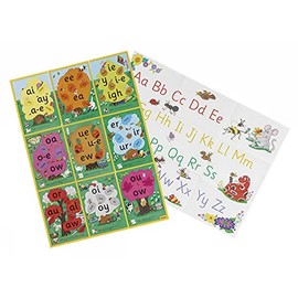 Jolly Phonics Alternative Spelling & Alphabet Poster: In Print Letters