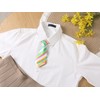Elerevyo Women's Cute Uniform Necktie, Pre-tied Knot, Striped Short Necktie,