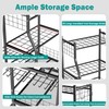 EVERHANGER Garden Tool Organizer Stand, Garage Tool Storage Organization, Yard