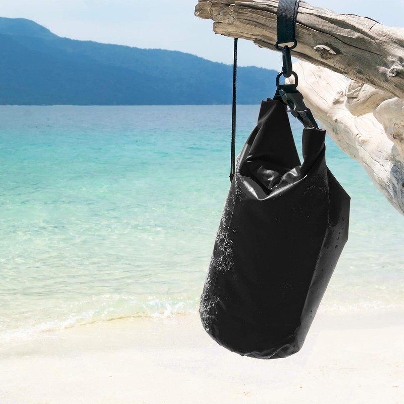 DonDon Waterproof Outdoor Dry Bag for Your Valuables, black