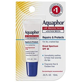 Aquaphor Lip Repair + Protect, SPF 30 de amplio espectro 0.35 oz (paquete de 3)