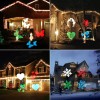 LaserXplore Christmas Projector Laser Lights, 12 Slides Dynamic Lighting Landscape