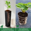 Hzloyat 50 Pcs Plastic Deep Nursery Treepots, 9.8" Tall Nursery