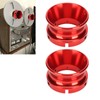 2Pcs NAB Hub Adapters for Studer ReVox Red Polished Aluminium