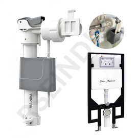 Side Mount Toilet Fill Valve Compatible with TOTO Wall Mount & Concealed Cistern Toilets Toilet Fill Valve Replacement Kit 3/8-Inch Thread,Low Noise