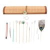 Earwax Remover Massage Set 8 Feather Stick Relieve Fatigue Professional