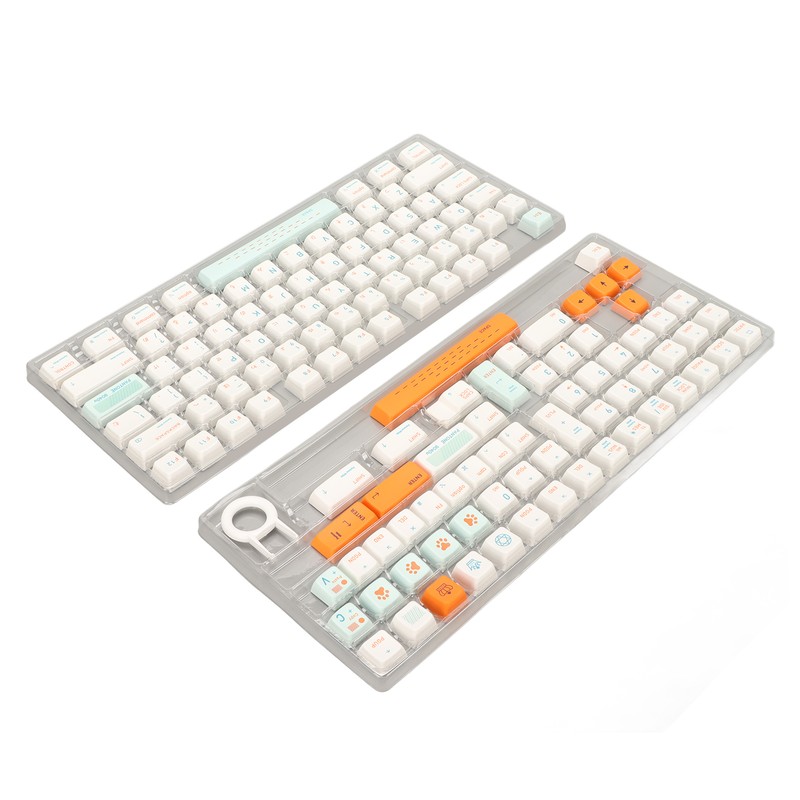138 Keys Mechanical Keyboard Keycaps Heat Lifting Process Ergonomic PBT