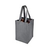 True 4 Bottle Non Woven Tote, Grey