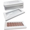 GoGoPak 50 Boxes - Chocolate Bar Box White with Clear
