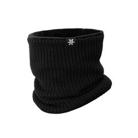 Manufaktur13 Knit Neck Warmer - Scarf, Tube Scarf, Fleece Scarf, Multifunctional Scarf, Scarf for Men and Women, Windproof, Outdoor, black
