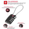 NAGE TSA Approved Luggage Locks, 3 Digit Suitcase Locks, Flexible