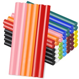 Manarty Colored Hot Glue Stick, 48 PCS 0.27" Dia x 4" Long Mini Hot Melt Glue Sticks Colored, Adhesive EVA Glue Sticks for Sealing Repairing Stamp DIY Art Handmade Car Craft Decoration Office Project