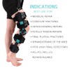 Hinged Rom Knee Brace, Adjustable Post Op Knee Immobilizer for