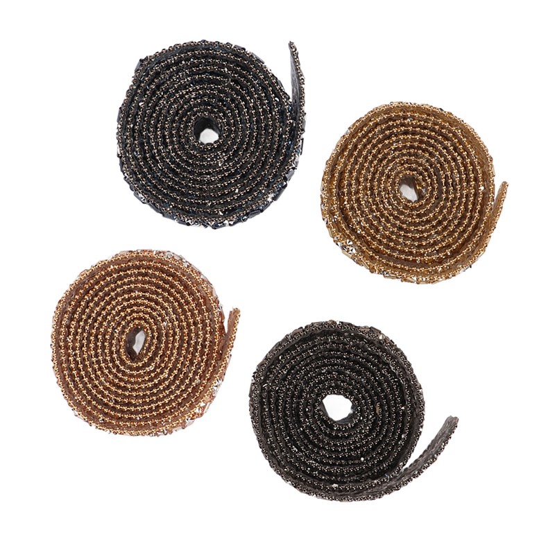 4Pcs Crystal Rhinestone Ribbon Self Adhesive Cuttable Shiny Rhinestone Ribbon