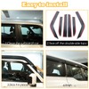 Car Side Window Visor Deflector Compatible with Toyota Land Cruiser
