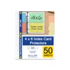 4 x 6 Index Card Sleeves, Flash Cards, for Mini