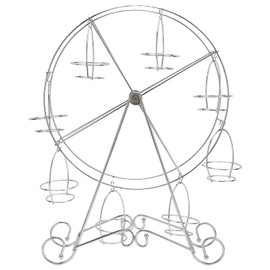 Gavigain Ferris Wheel Cupcake Stand 8 Cups Dessert Carrier Display Holder for Restaurants Dessert Shops Theme Party