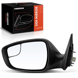 A-Premium Driver Side Power Door Mirror - Compatible with Hyundai Elantra 2014-2016, Elantra Coupe 2014 - Heated Manual Folding Black Outside Rear View Mirror w/Blind Spot Detection