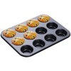 CRYSTAL CROWN Muffin Tray 12 Cup Muffin Pan, Non-Stick Muffin