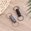 Tinoaly 2pcs Quick Release Keychain, Detachable Disconnect Pull-Apart Key Ring
